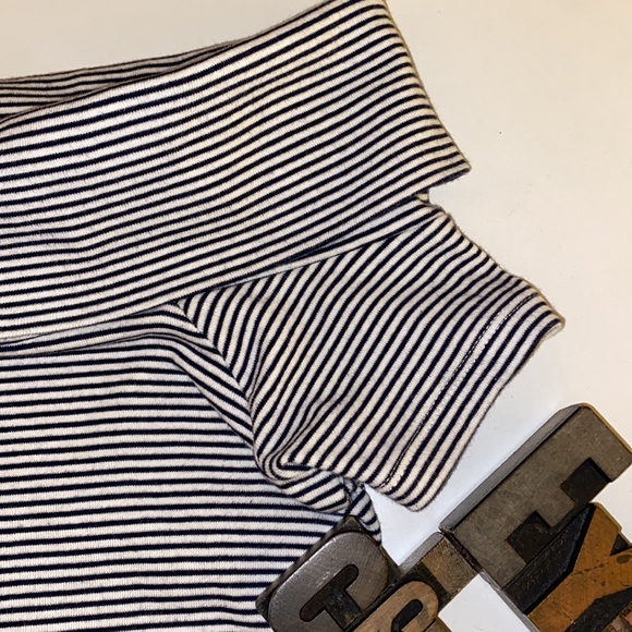 J. CREW Off the Shoulder Short Sleeve Striped T-Shirt - Picture 8 of 10